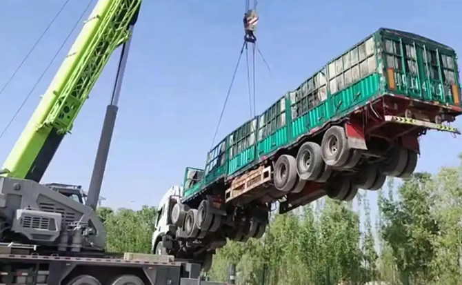 开江道路脱困救援案例